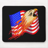 Amerikaner-Eagle-Radfahrer-T-Shirts Geschenke Mousepad (Vorne)