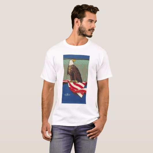 Amerikaner Eagle T-Shirt (Vorne ganz)