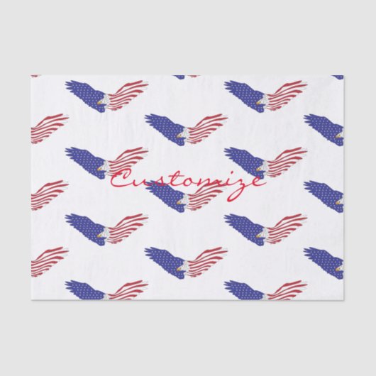 Amerikaner Eagle Thunder_Cove patriotisch Juli 4. Seidenpapier (Vorderseite)