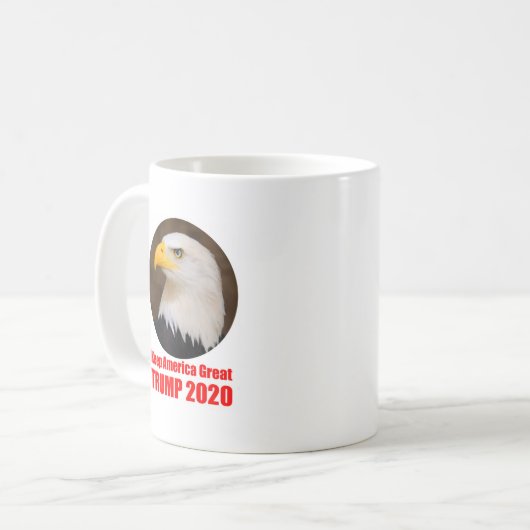 Amerikaner-Eagle-Trumpf 2020 Kaffeetasse (Vorderseite Links)