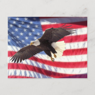 Amerikaner Eagle u. Flagge-Einladung Einladung