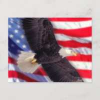 Amerikaner Eagle u. Flaggen-Einladung