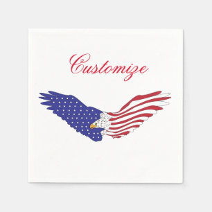 Amerikaner Eagles Thunder_Cove patriotisch Juli 4. Serviette