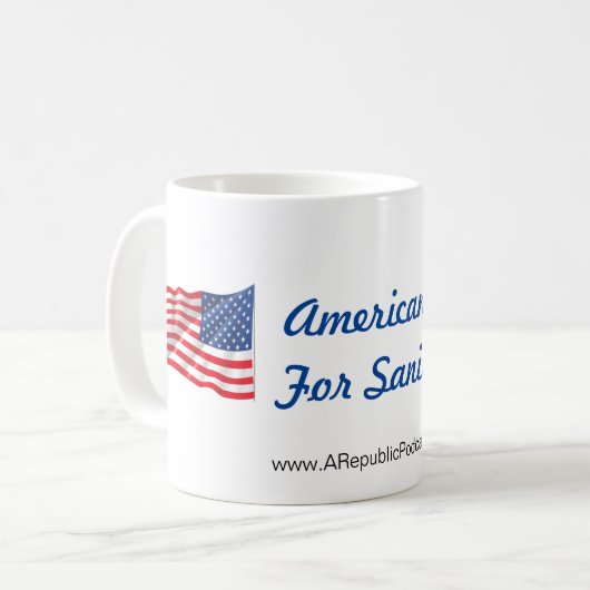 Amerikaner für die Sanity-Tasse Kaffeetasse (Vorderseite Links)