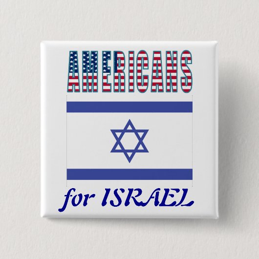Amerikaner für Israel-Knopf Button (Vorderseite)
