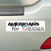 AMERIKANER für OBAMA Autoaufkleber (Auf Auto)