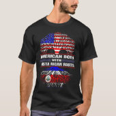 Amerikaner Geboren mit Costa Rica Roots T-Shirt (Vorderseite)