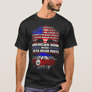 Amerikaner Geboren mit Costa Rica Roots T-Shirt