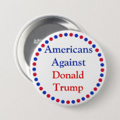 Amerikaner gegen Donald Trump Button (Vorne & Hinten)