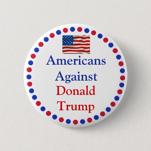 Amerikaner gegen Donald Trump Button (Vorderseite)