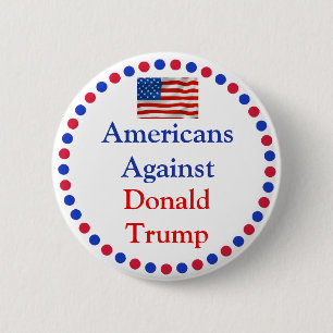 Amerikaner gegen Donald Trump Button