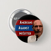 Amerikaner gegen McCotter Button (Vorne & Hinten)