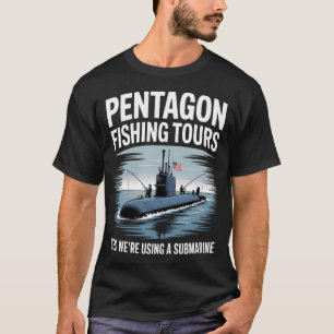 Amerikaner geht blau Fischen T-Shirt