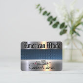 Amerikaner gemacht visitenkarte (Stehend Vorderseite)