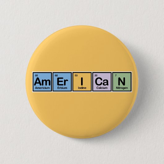 Amerikaner gemacht von den Elementen Button (Vorderseite)