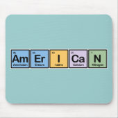 Amerikaner gemacht von den Elementen Mousepad (Vorne)