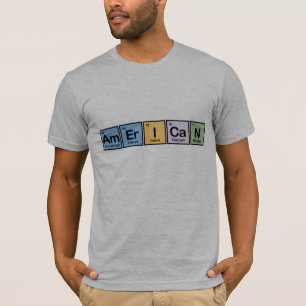 Amerikaner gemacht von den Elementen T-Shirt