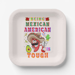 Amerikaner in Mexiko zu sein ist hart Pappteller