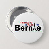 Amerikaner in Paris für Bernie Button (Vorne & Hinten)