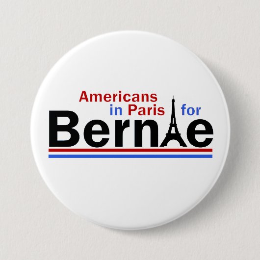 Amerikaner in Paris für Bernie Button (Vorderseite)