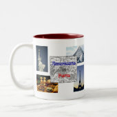 Amerikaner in Paris Zweifarbige Tasse (Links)
