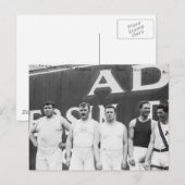 Amerikaner in Stockholm, 1912 Postkarte (Vorne/Hinten)