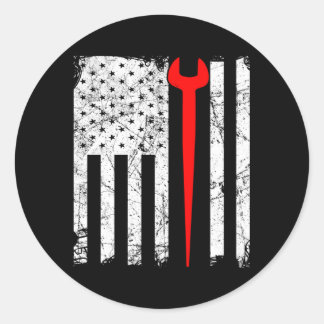 Amerikaner Ironist Runder Aufkleber