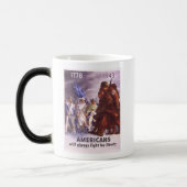 Amerikaner kämpfen immer für FREIHEIT Verwandlungstasse (Links)