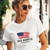 Amerikaner keine Könige seit 1776 politischer Prot T-Shirt