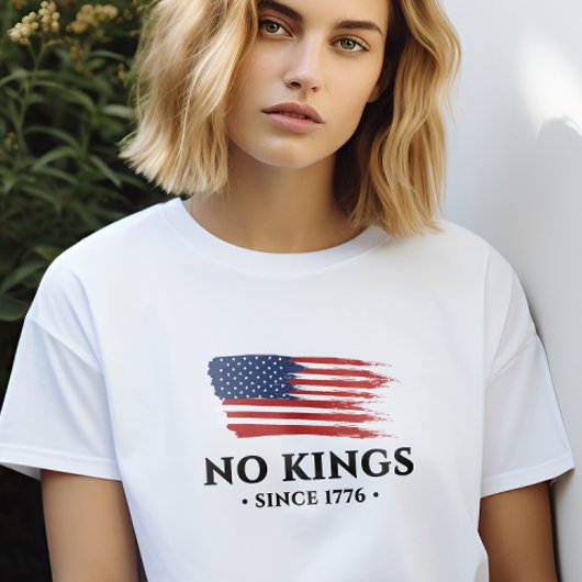 Amerikaner keine Könige seit 1776 politischer Prot T-Shirt