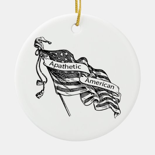 Amerikaner Keramik Ornament (Vorne)