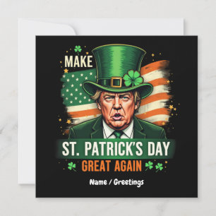 Amerikaner machen St. Patrick's Day wieder groß Tr Einladung