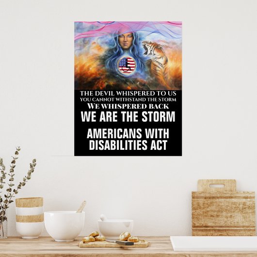 AMERIKANER MIT BEHINDERUNGEN POSTER (Küche)