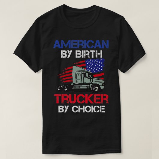 Amerikaner mit Geburtswagen nach Wahl 2 T-Shirt (Design vorne)