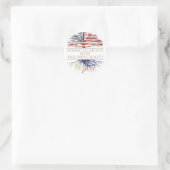 Amerikaner mit philippinischen Wurzeln Runder Aufkleber (Tasche)