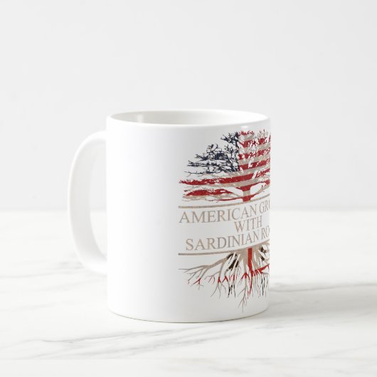 Amerikaner mit sardinischen Wurzeln Kaffeetasse (Vorderseite Links)
