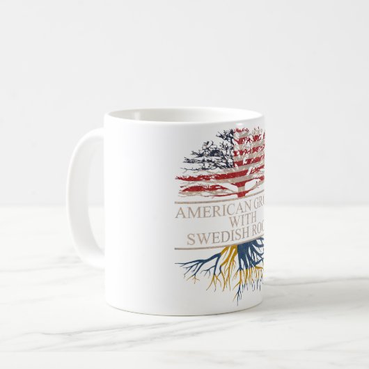 Amerikaner mit schwedischer Wurzel Kaffeetasse (Vorderseite Links)