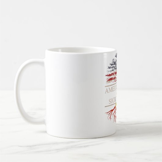 Amerikaner mit sizilianischen Wurzeln Kaffeetasse (Links)