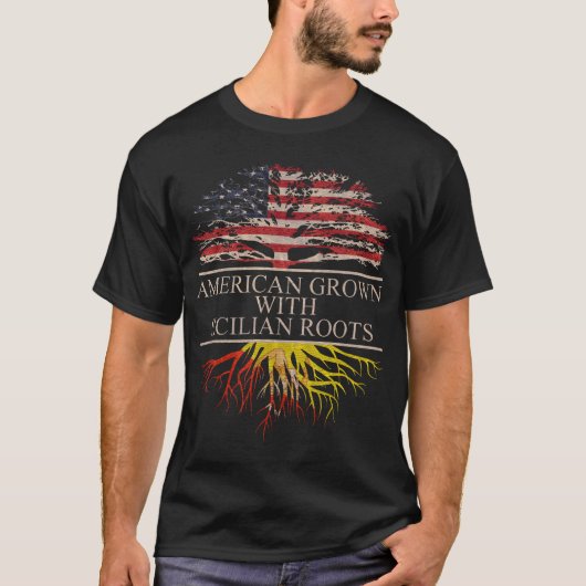 Amerikaner mit sizilianischen Wurzeln T-Shirt (Vorderseite)