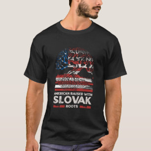 Amerikaner mit slowakischen Wurzeln Patriotische S T-Shirt