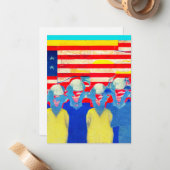 Amerikaner Mitteilungskarte (Vorderseite/Rückseite Beispiel)