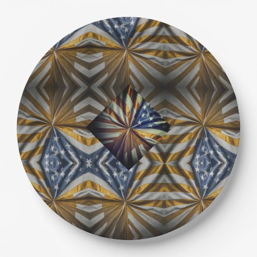 Amerikaner Pappteller (Vorderseite)