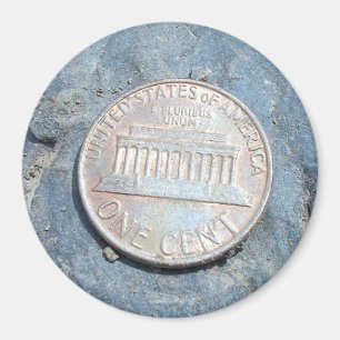 Amerikaner-Penny-(vorderer) Magnet 1980