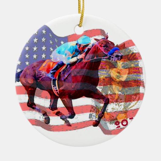 Amerikaner Pharoah 2015 Keramik Ornament (Vorne)