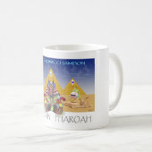 Amerikaner Pharoah dreifache Kronen-Tribut-Tasse Kaffeetasse (VorderseiteRechts)