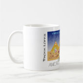 Amerikaner Pharoah dreifache Kronen-Tribut-Tasse Kaffeetasse (Links)