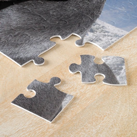 Amerikaner Pitbull Terrier Hündchen Puzzle (Seite)