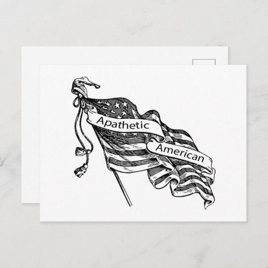Amerikaner Postkarte (Vorne/Hinten)
