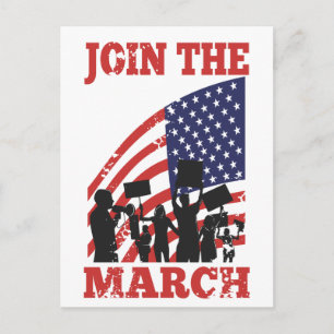 Amerikaner protestieren gegen die Wall Street und Postkarte