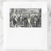 Amerikaner Rechteckiger Aufkleber (Tasche)